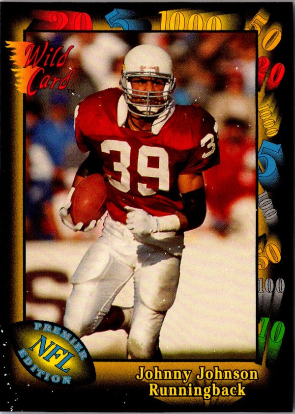 1991 Wild Card Johnny Johnson #74