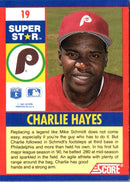 1991 Score 100 Superstars Charlie Hayes