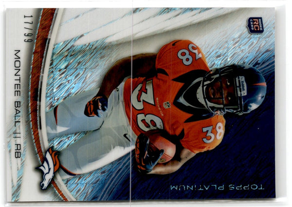 2013 Topps Platinum Prism Refractors Montee Ball #121 17/99