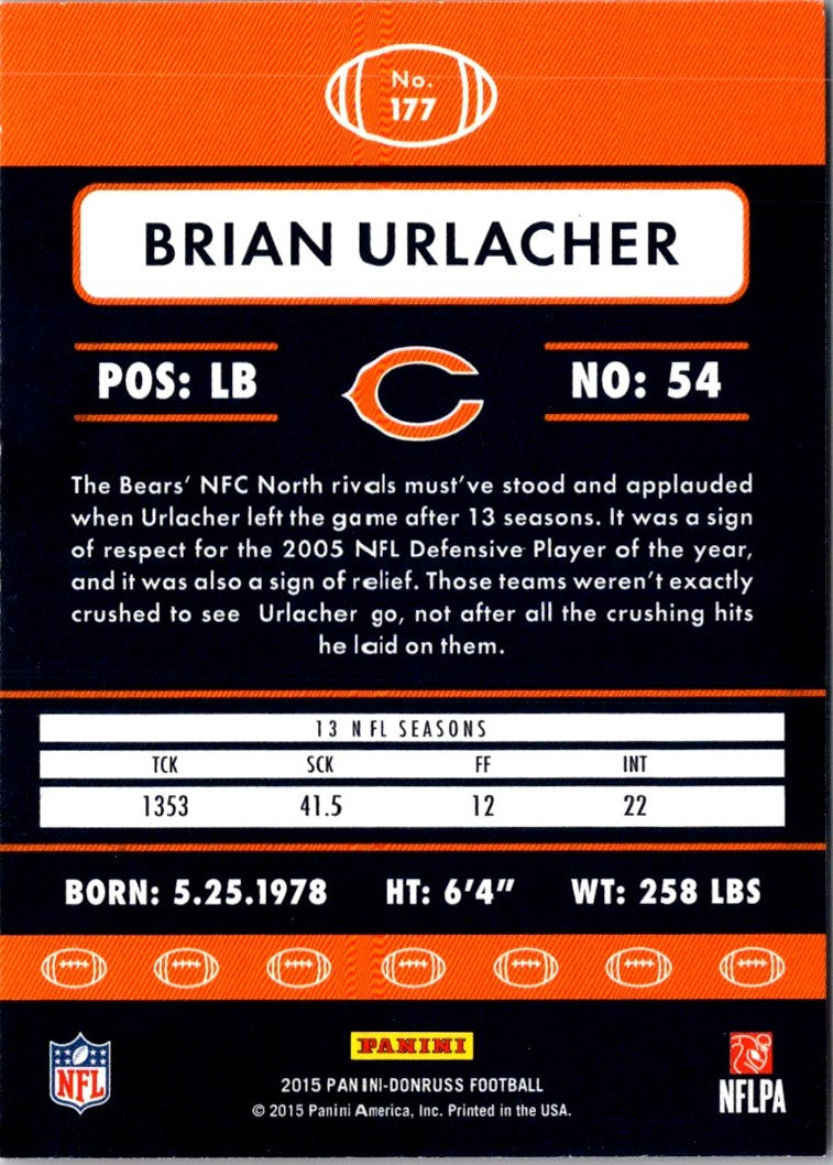 2015 Donruss Brian Urlacher