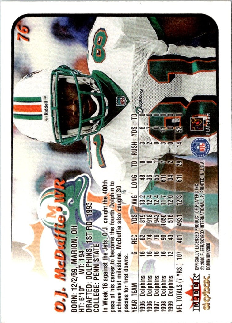 2000 SkyBox Dominion O.J. McDuffie