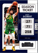 2021 Panini Contenders Ticket Rudy Gobert