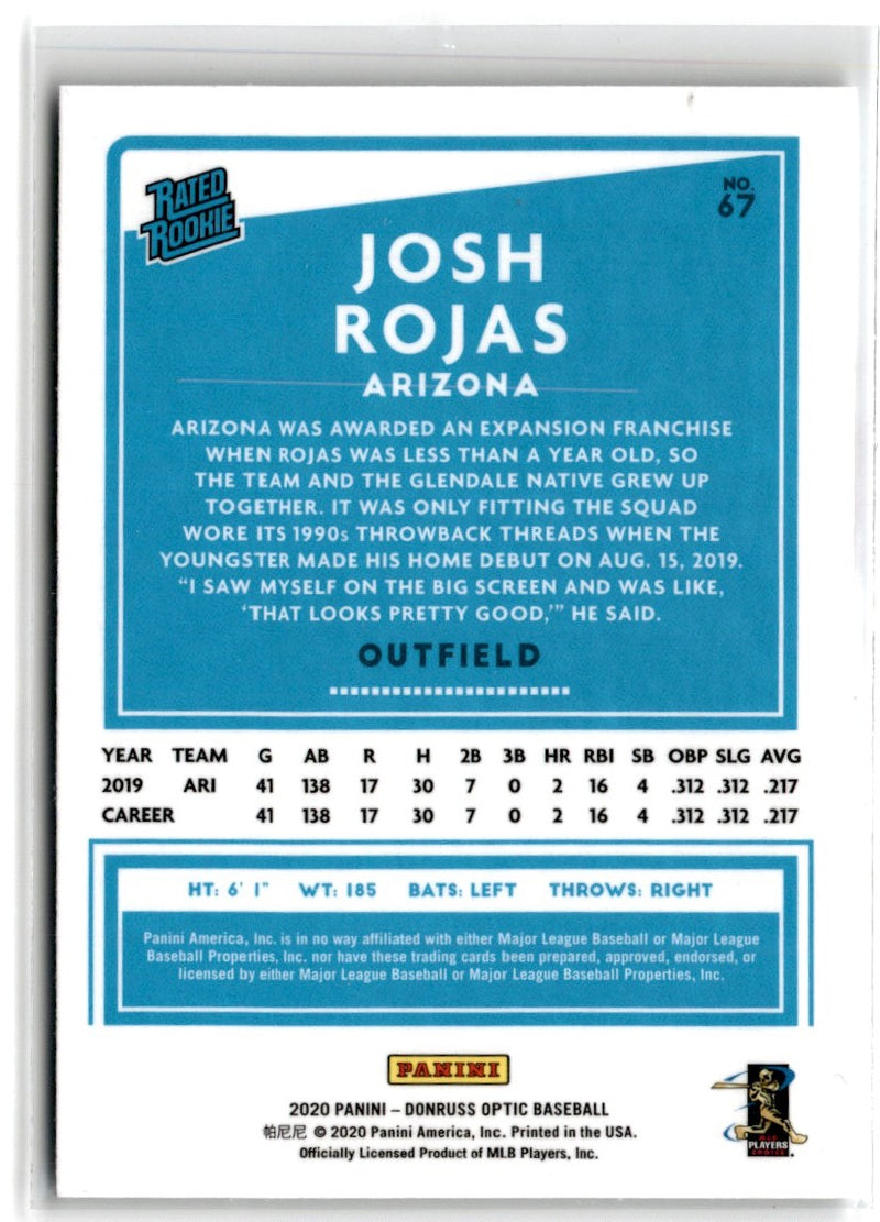 2020 Donruss Optic Josh Rojas