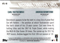 2019 Topps Historic Through-Lines Carl Yastrzemski/Andrew Benintendi #HTL-10