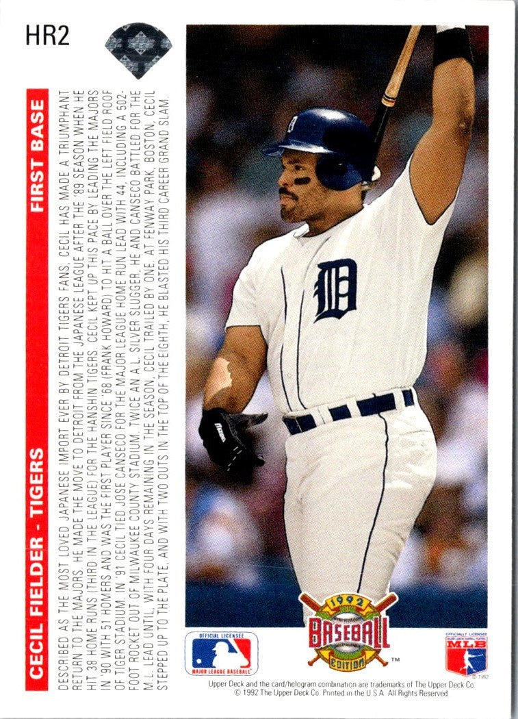 1992 Upper Deck Home Run Heroes Cecil Fielder