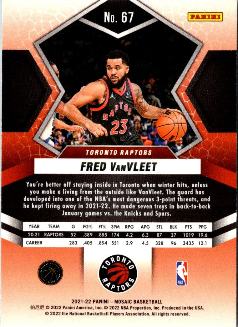 2021 Panini Mosaic Fred VanVleet