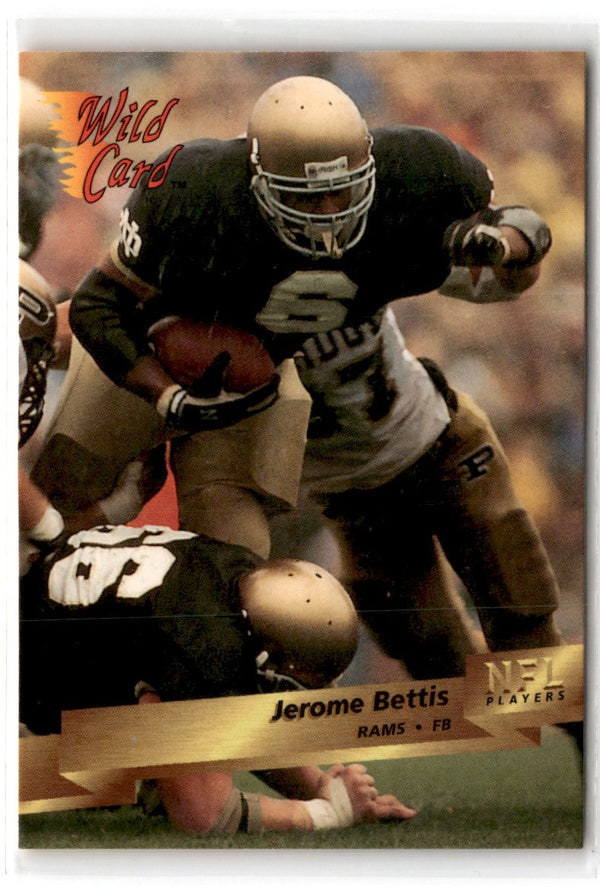 1993 Wild Card Jerome Bettis #159 Rookie