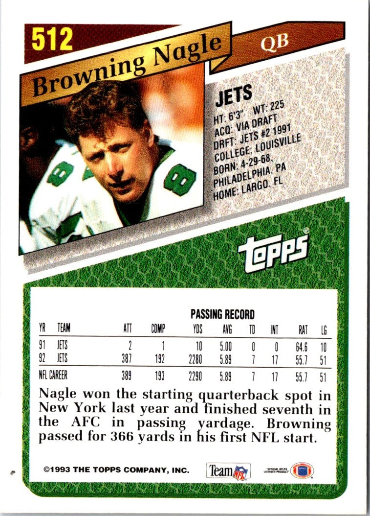 1993 Topps Browning Nagle