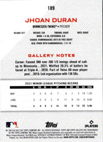 2022 Topps Gallery Jhoan Duran #189 Rookie