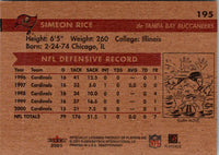 2001 Fleer Tradition Glossy Simeon Rice #195