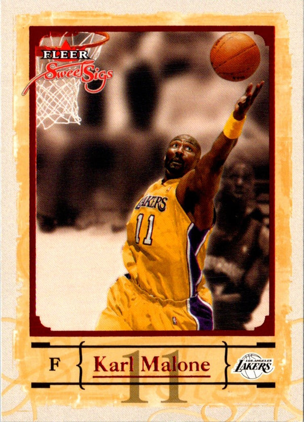 2004 Fleer Sweet Sigs Karl Malone #12