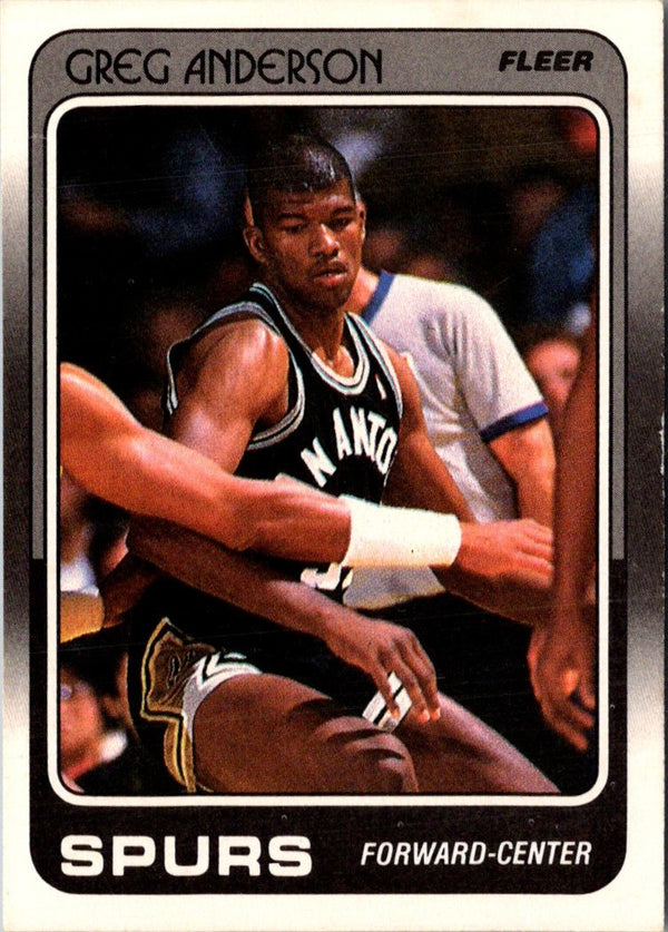 1988 Fleer Greg Anderson #101 Rookie