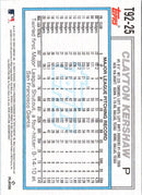 2021 Topps Update 1992 Redux Clayton Kershaw