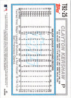 2021 Topps Update 1992 Redux Clayton Kershaw #T92-25
