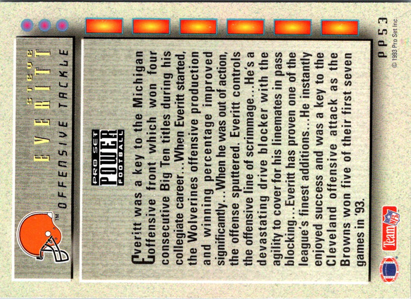 1993 Pro Set Power Update Prospects Steve Everitt