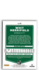 2021 Donruss Holo Blue Whit Merrifield