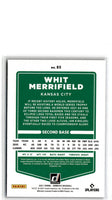 2021 Donruss Holo Blue Whit Merrifield #85