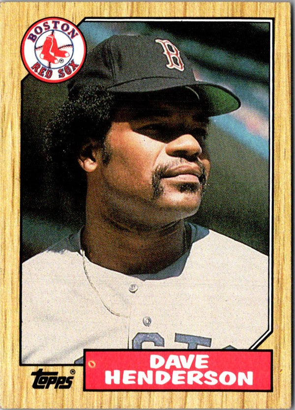 1987 Topps Dave Henderson #452