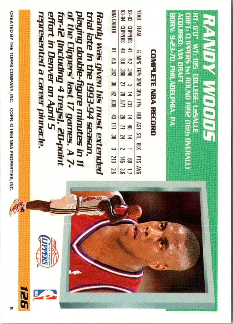 1994 Topps Randy Woods