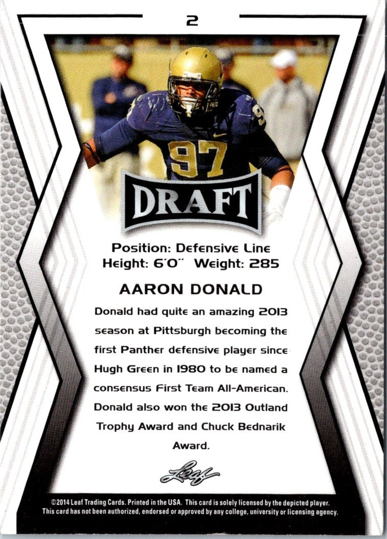 2014 Leaf Draft Aaron Donald