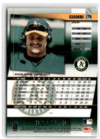 2002 Donruss Fan Club Credits Jason Giambi #178 020/100