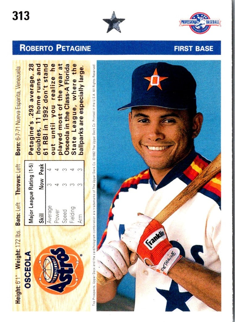 1992 Upper Deck Minors Roberto Petagine