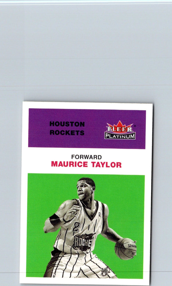 2001 Fleer Platinum Maurice Taylor #21