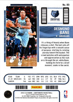 2022 Panini Contenders Season Ticket Desmond Bane #89