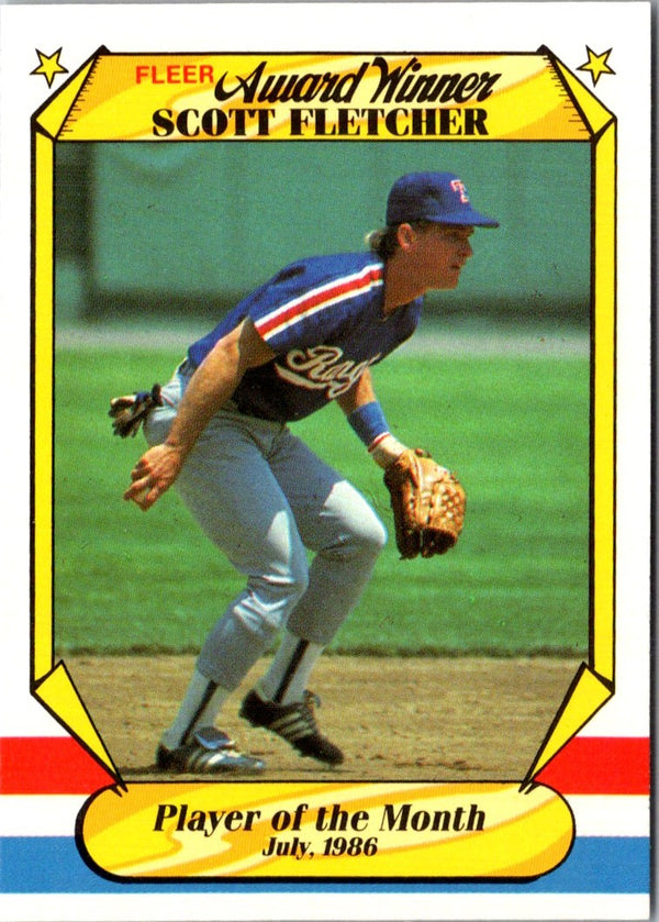 1987 Fleer Award Winners Scott Fletcher #13