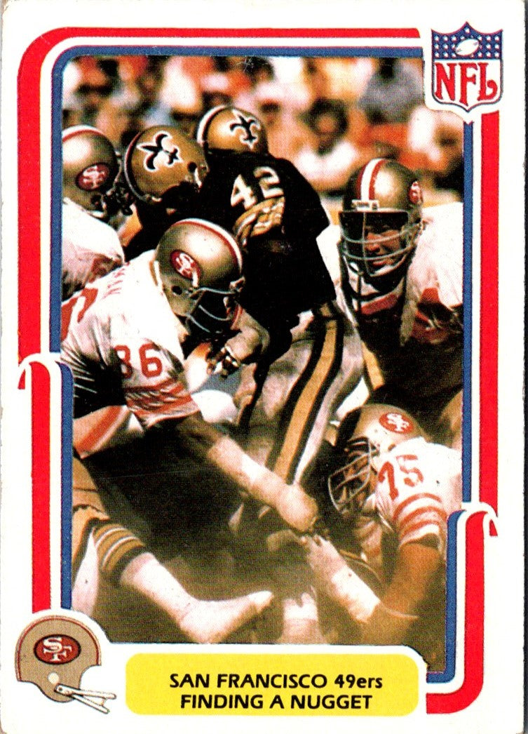 1980 Fleer Team Action Finding a Nugget (Defense)