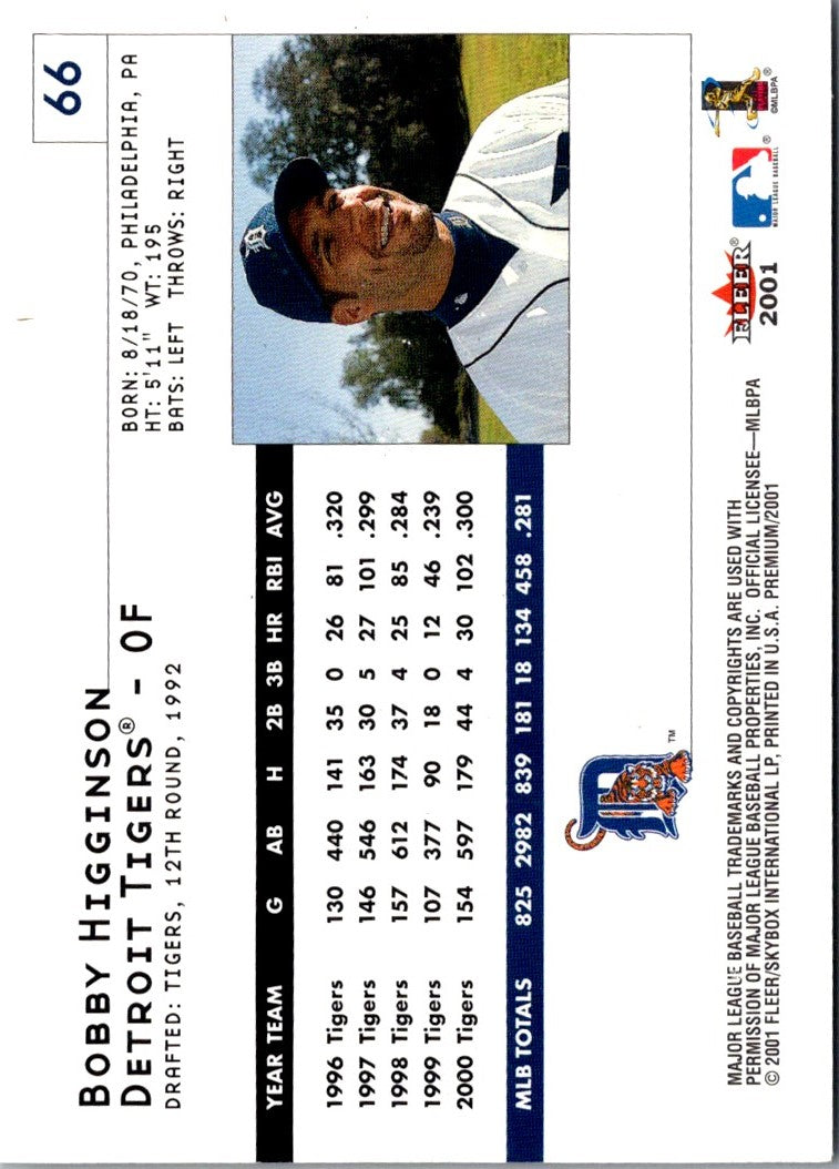 2001 Fleer Premium Bobby Higginson