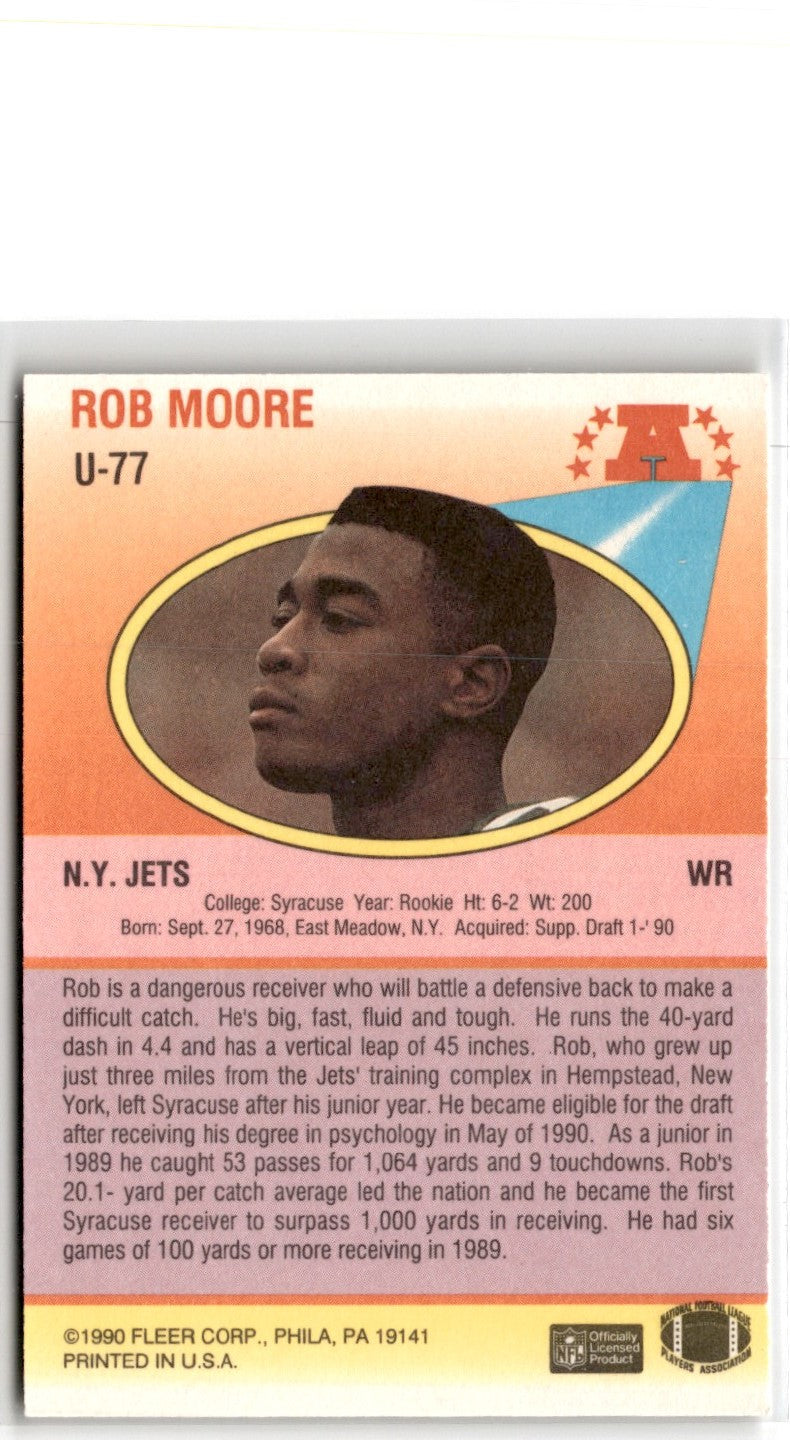 1990 Fleer Update Rob Moore