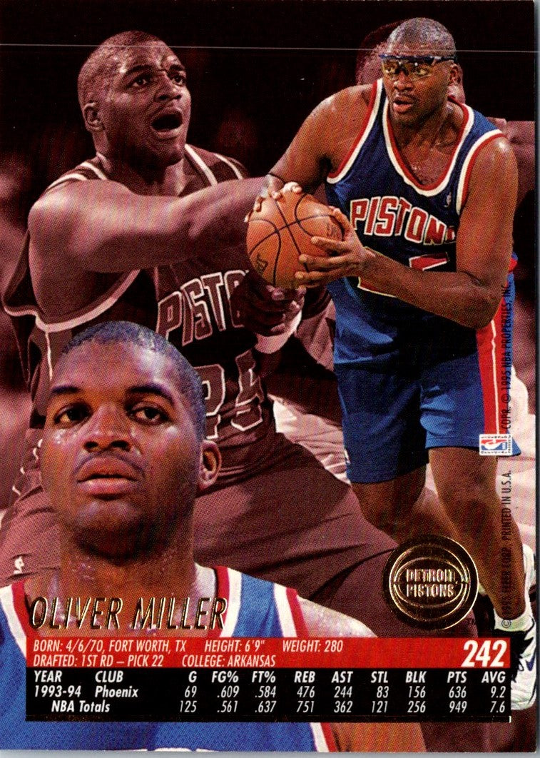 1995 Fleer Oliver Miller