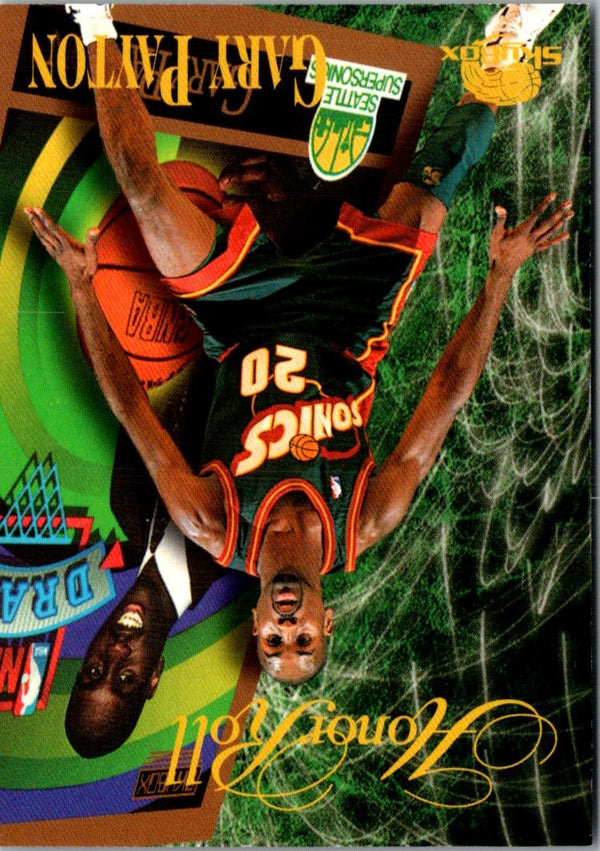1996 SkyBox Premium NBA Pick-Up Game Sweepstakes Stickers Seattle SuperSonics #25