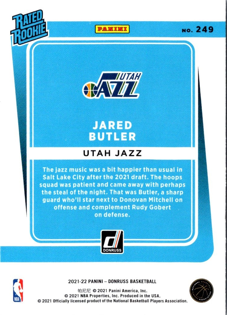 2021 Donruss Rated Rookies Jared Butler