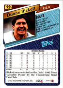 1993 Topps Duane Bickett
