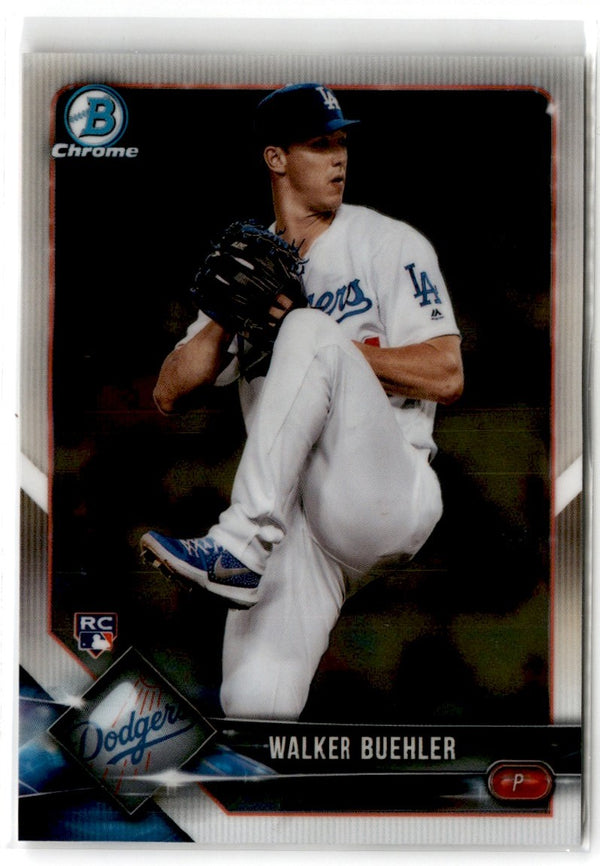 2018 Bowman Chrome Walker Buehler #34 Rookie