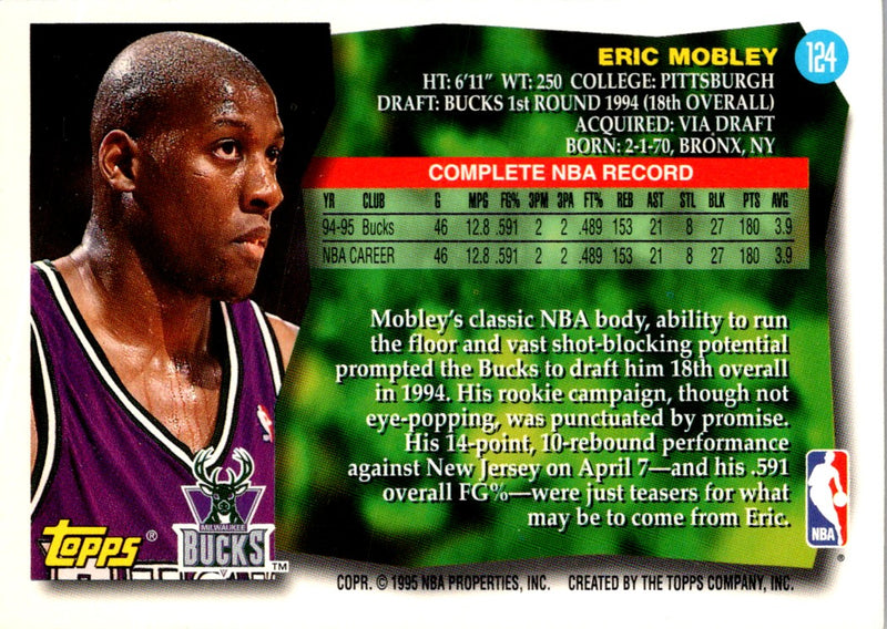 1995 Topps Eric Mobley