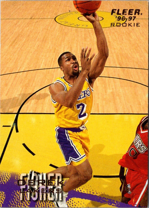 1996 Fleer Derek Fisher #204 Rookie