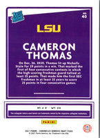 2021 Panini Chronicles Draft Picks Cameron Thomas #40