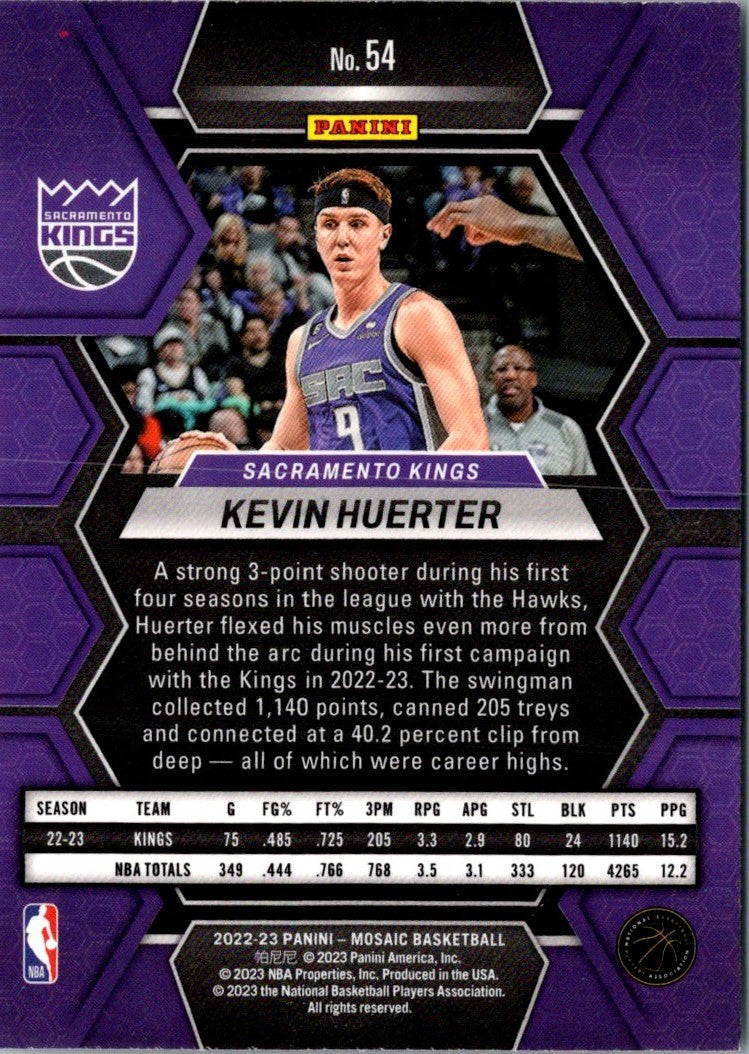 2022 Panini Mosaic Kevin Huerter