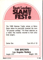 1991 Foot Locker Slam Fest Tim Brown #8