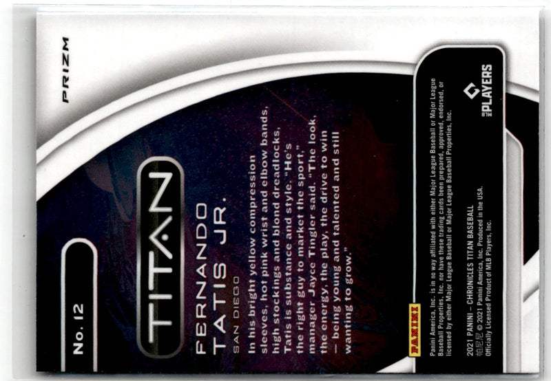 2021 Panini Chronicles Titan Blue Velocity Fernando Tatis Jr.