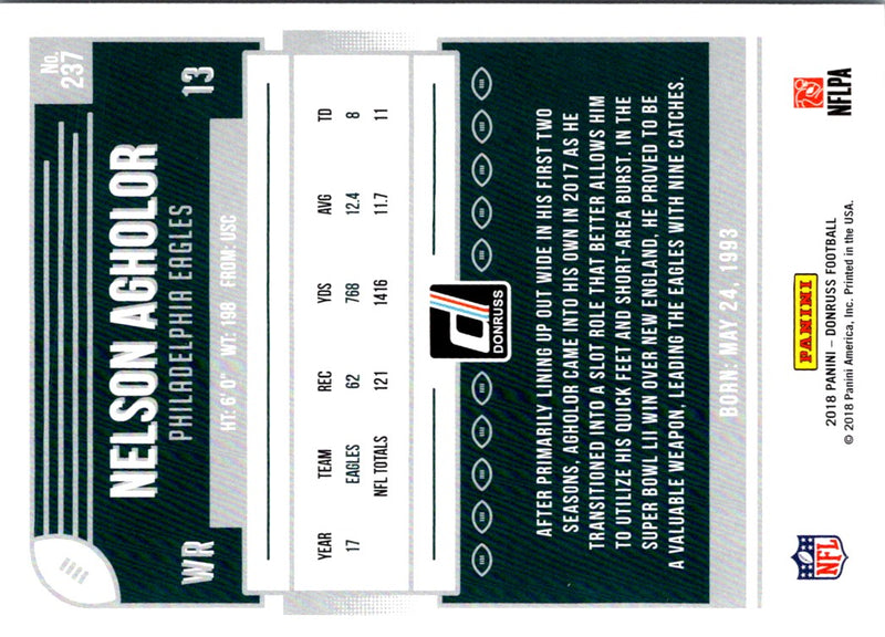 2018 Donruss Nelson Agholor