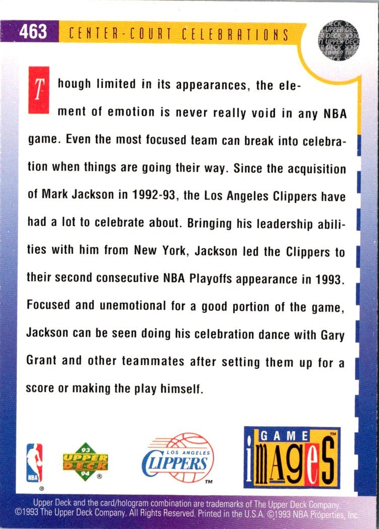 1993 Upper Deck Mark Jackson/Gary Grant