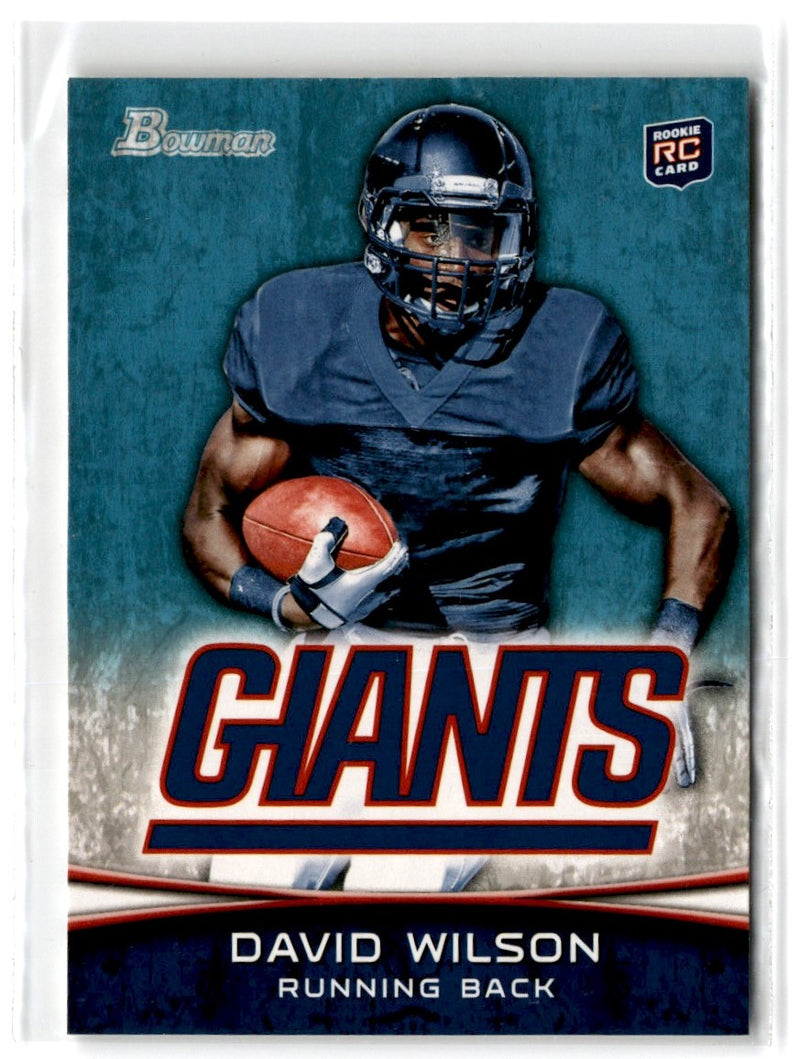 2012 Bowman Rookies David Wilson