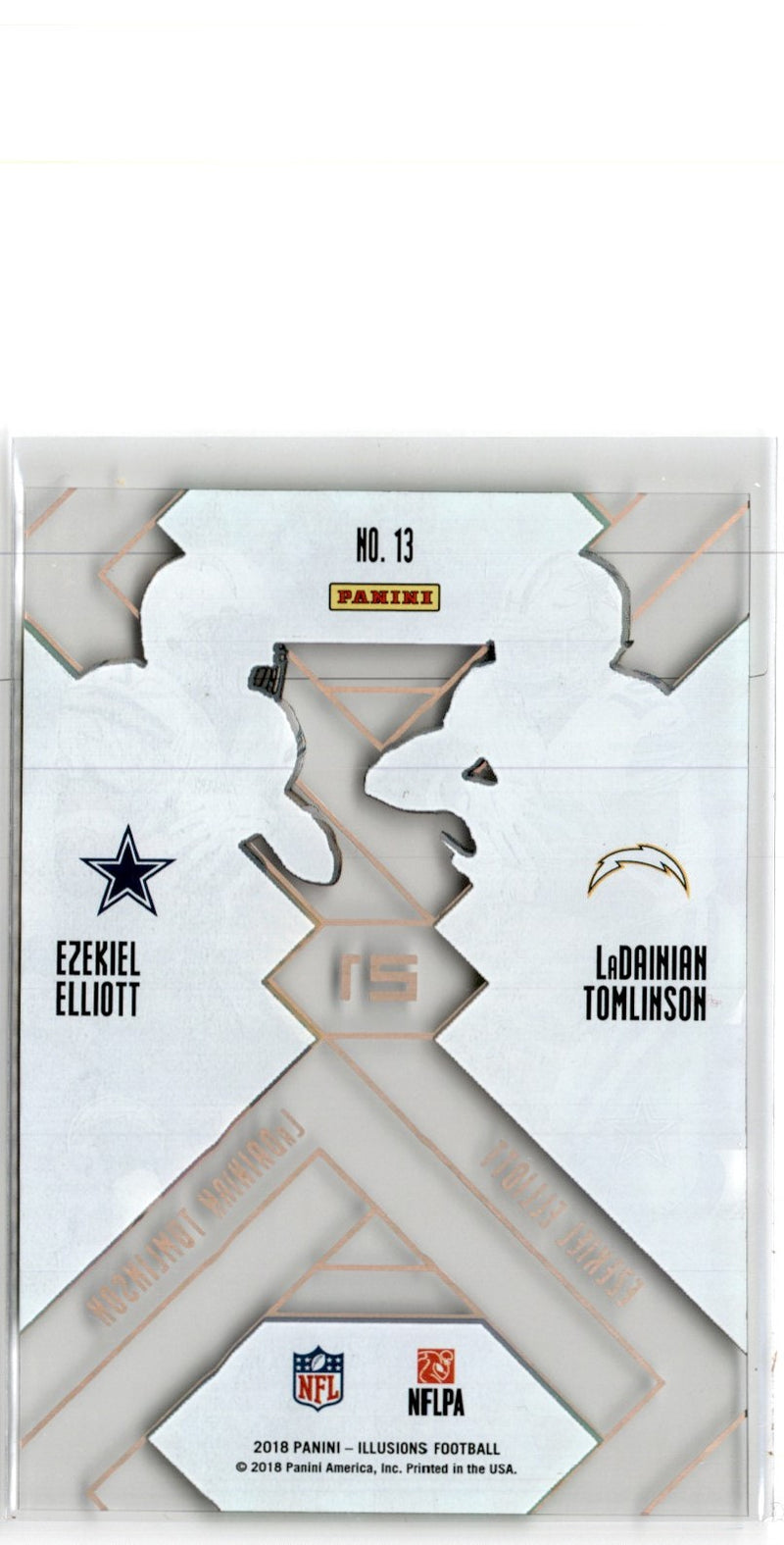 2018 Panini Illusions Matching Numbers Ezekiel Elliott/LaDainian Tomlinson