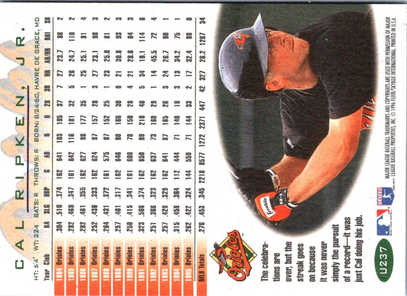 1996 Fleer Update Cal Ripken Jr.