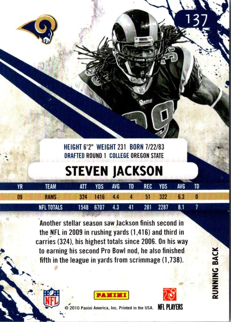 2010 Panini Rookies & Stars Steven Jackson