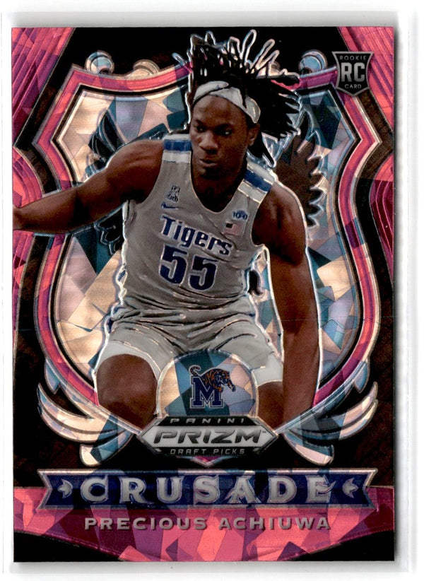 2020 Panini Prizm Draft Picks Collegiate Pink Ice Precious Achiuwa #88